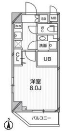 プライマル武蔵関 401 間取り図