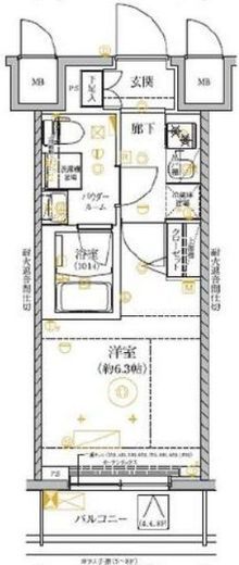 RELUXIA GRANDE横濱吉野町 (リルシアグランデ横濱吉野町) 6階 間取り図
