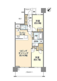 ザ・パークハウス横浜新子安ガーデン 6階 間取り図