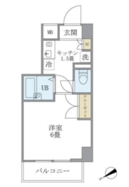 KDXレジデンス横浜関内 8階 間取り図