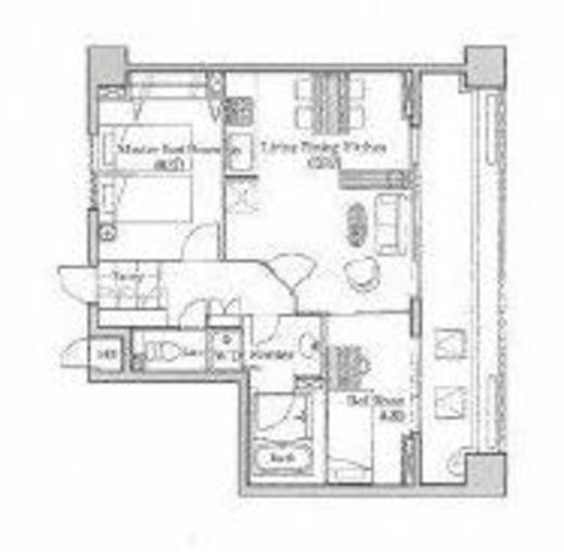 LANAI TOWN RENAISSANCE PLAZA HOUSE (ラナイ タウン ルネッサンス プラザハウス) 504 間取り図