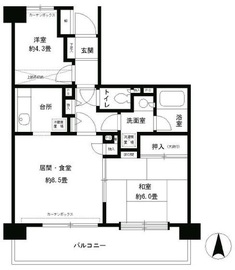 フレスコ川崎 505 間取り図