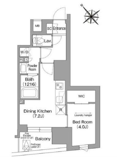 コンフォリア・リヴ東池袋 503 間取り図