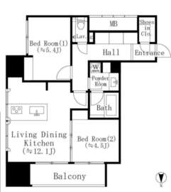 錦町トラッドスクエア 1506 間取り図