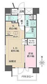 ベリスタ神楽坂 12階 間取り図