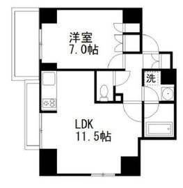 オーギュメント牛込神楽坂 801 間取り図