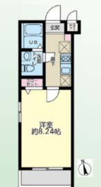プラティーク高円寺 105 間取り図