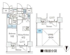 リテラス住吉 602 間取り図