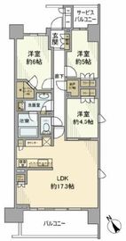 ザ・ガーデンズ西葛西 5階 間取り図