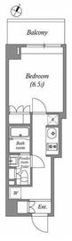ラクレイス横濱関内 207 間取り図