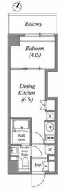 ラクレイス横濱関内 209 間取り図