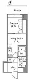 ラクレイス横濱関内 404 間取り図