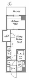 ラクレイス横濱関内 1010 間取り図