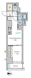 ブリリアイスト池尻大橋 111 間取り図