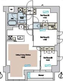 ブリリアイスト池尻大橋 420 間取り図