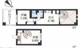 レジデンスシャルマン月島 446 間取り図