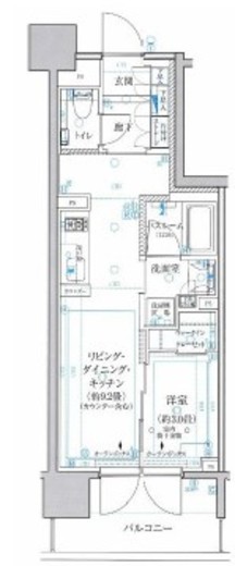 クリオ横浜ザ・グラン 4階 間取り図