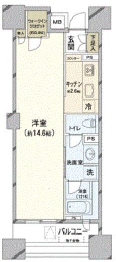 パークホームズ横濱山下公園 7階 間取り図