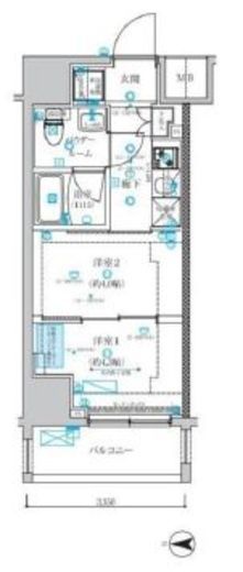 スパシエ蒲田グランドタワー 5階 間取り図