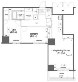 グランハイツ高田馬場 1215 間取り図