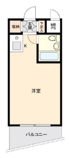 ONE ROOF FLAT NISHIWASEDA 1206 間取り図