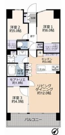 リビオシティ西葛西親水公園 10階 間取り図