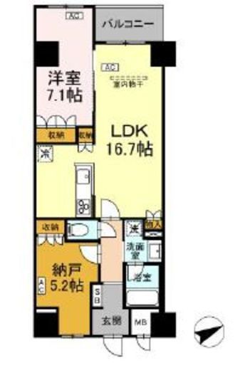 (仮称)中葛西5丁目プロジェクト 103 間取り図