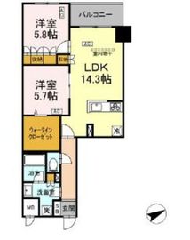 (仮称)中葛西5丁目プロジェクト 107 間取り図