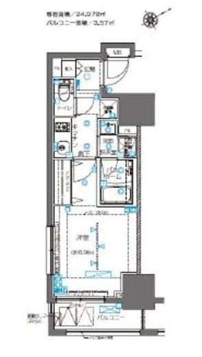 ZOOM横浜桜木町 6階 間取り図