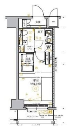 RELUXIA GRANDE横濱吉野町 (リルシアグランデ横濱吉野町) 6階 間取り図
