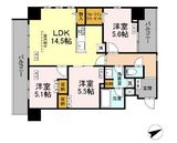 サンジョイアゼロ 401 間取り図