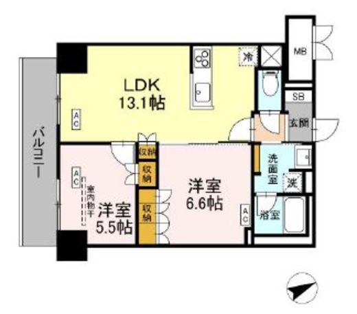 (仮称)中葛西5丁目プロジェクト 302 間取り図