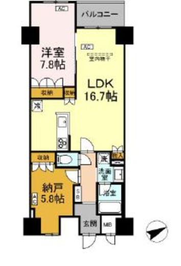 (仮称)中葛西5丁目プロジェクト 410 間取り図