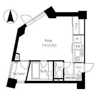 トゥールブランシュ麻布 3階 間取り図