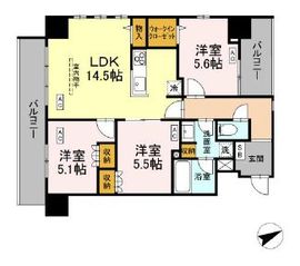 (仮称)中葛西5丁目プロジェクト 501 間取り図