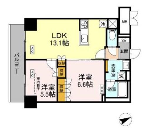 (仮称)中葛西5丁目プロジェクト 601 間取り図