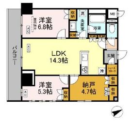 (仮称)中葛西5丁目プロジェクト 702 間取り図
