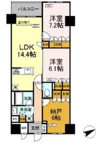 (仮称)中葛西5丁目プロジェクト 505 間取り図