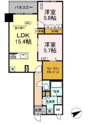 (仮称)中葛西5丁目プロジェクト 606 間取り図