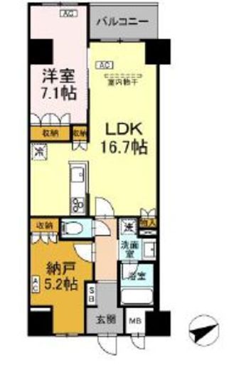 (仮称)中葛西5丁目プロジェクト 607 間取り図