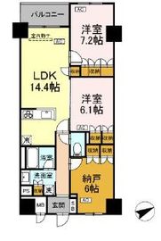 (仮称)中葛西5丁目プロジェクト 608 間取り図