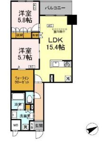 (仮称)中葛西5丁目プロジェクト 611 間取り図