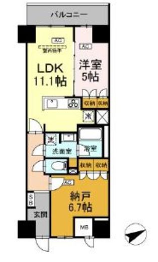 (仮称)中葛西5丁目プロジェクト 514 間取り図