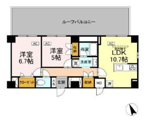 (仮称)中葛西5丁目プロジェクト 515 間取り図