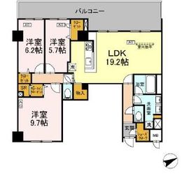 (仮称)中葛西5丁目プロジェクト 802 間取り図