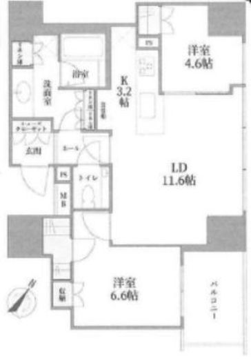 ザ・神宮前レジデンス 5階 間取り図
