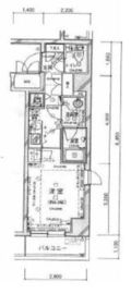 パレステュディオ御茶ノ水駿河台参番館 6階 間取り図