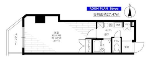 ステージファースト代々木公園 3階 間取り図