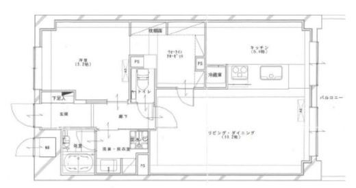 藤和シティスクエア三田サウスウイング 7階 間取り図