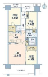 プラウドシティ大田六郷 3階 間取り図